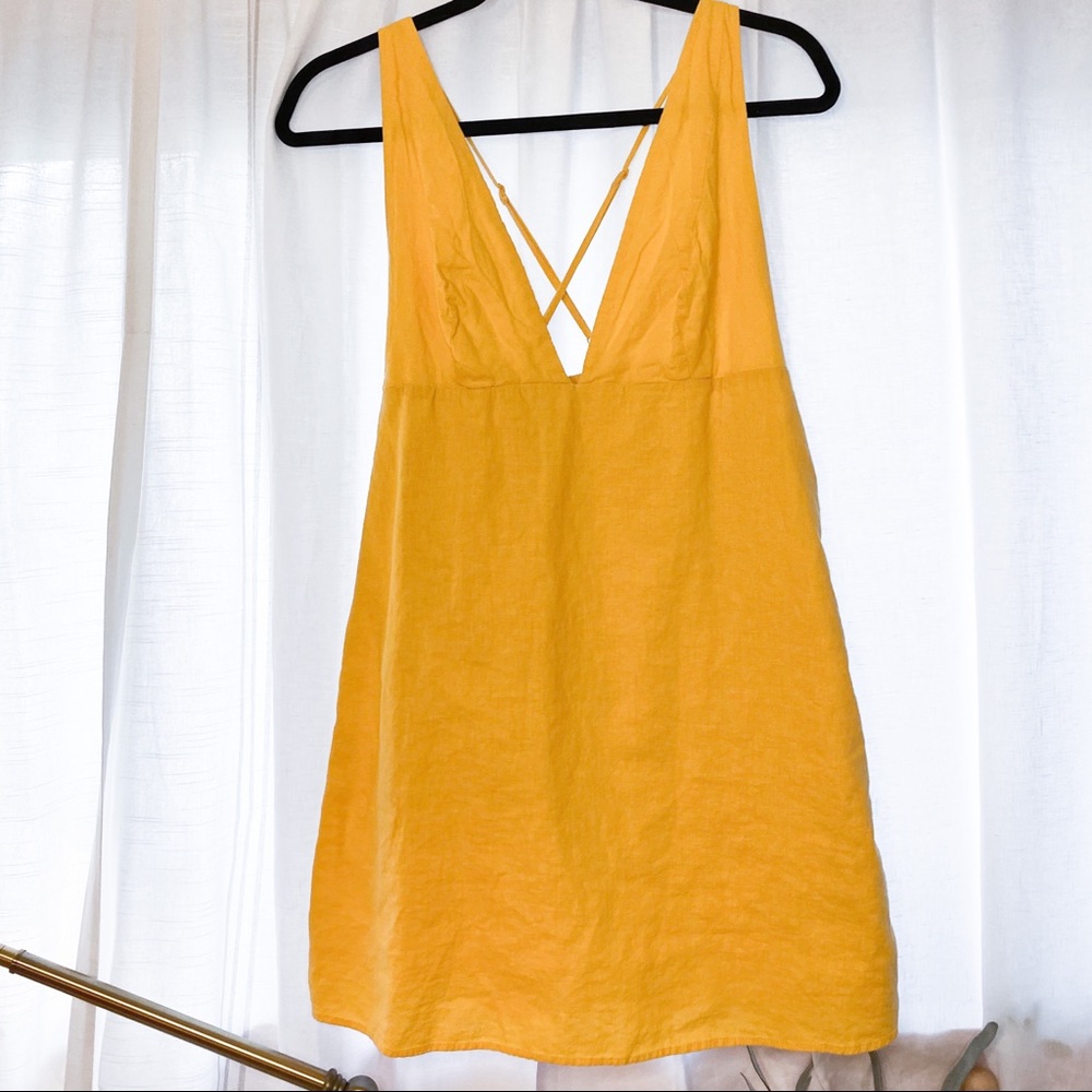 Urban outfitters linen baby doll sundress